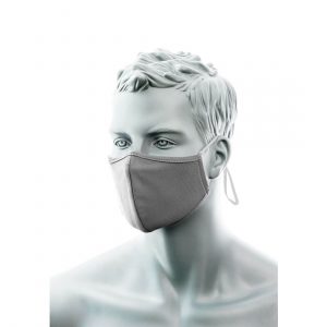 Maschera in tessuto antimicrobico a 2 strati con ponte nasale (Pk25)