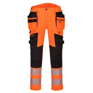 Pantaloni con tasca a fondina staccabile ad alta visibilità DX4